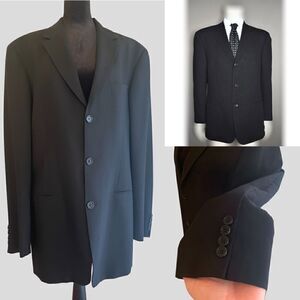 HUGO BOSS Black Wool Einstein Blazer 40L